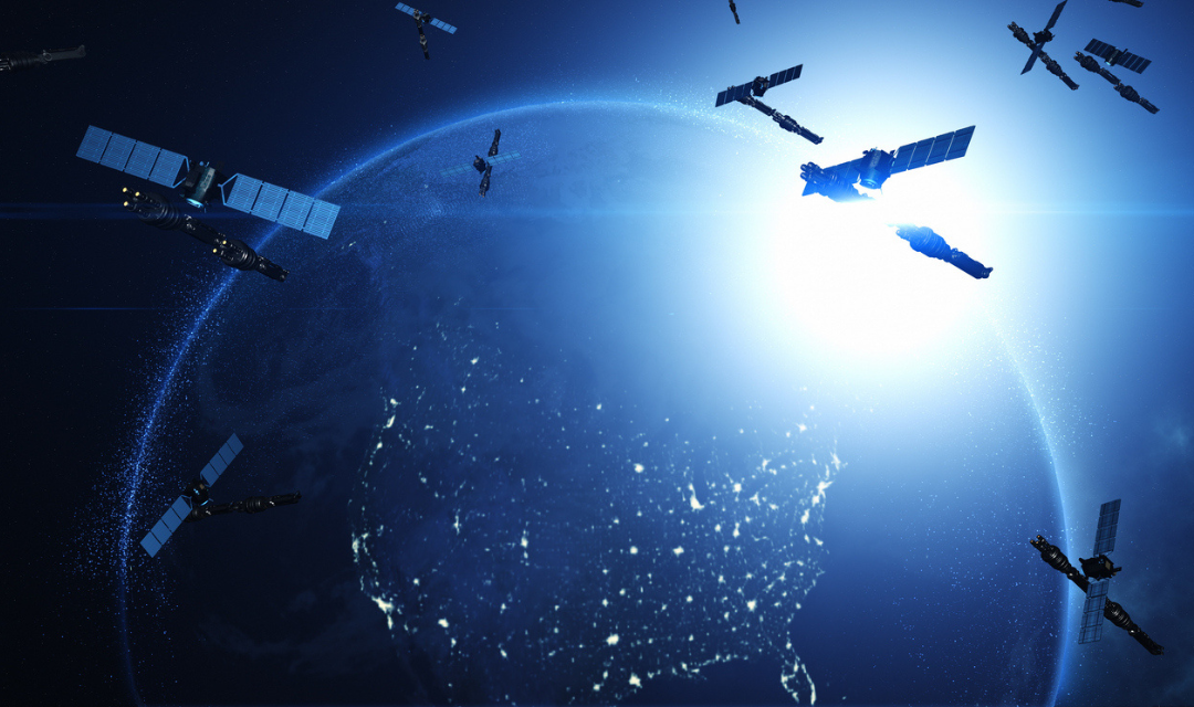 satellites hovering over Earth