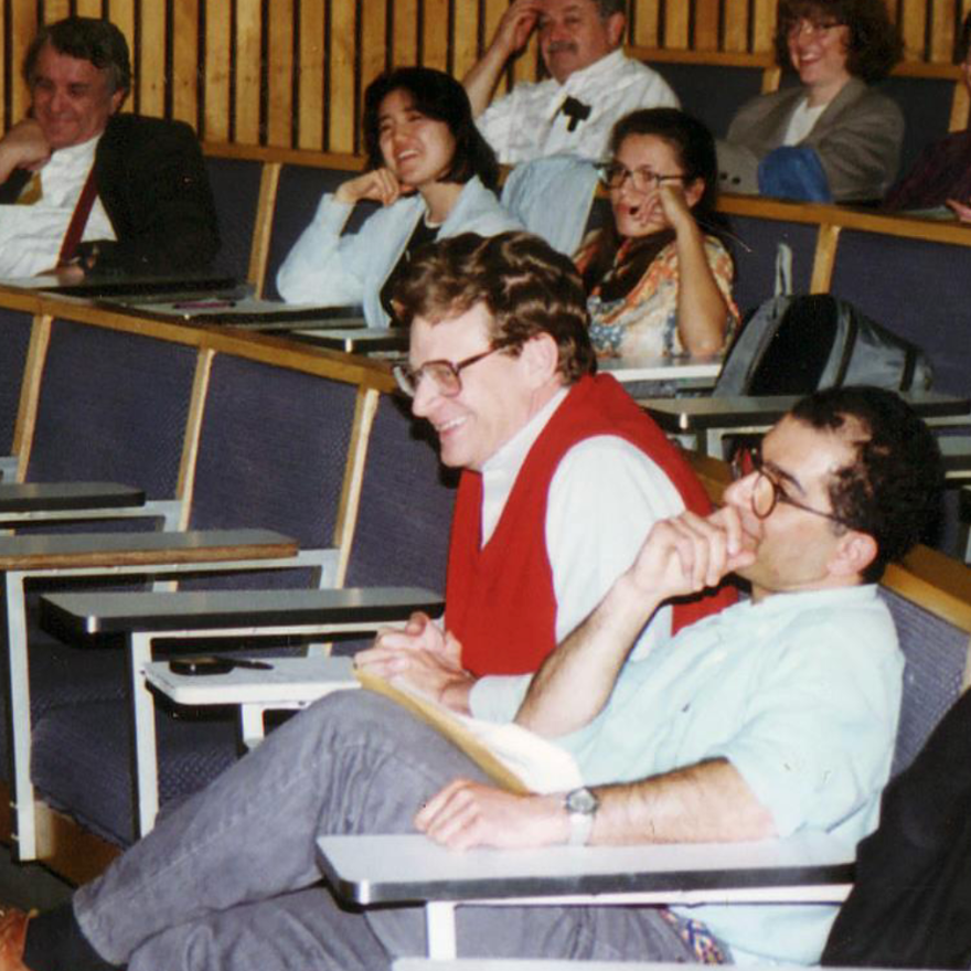 granger laughing in a auditorium