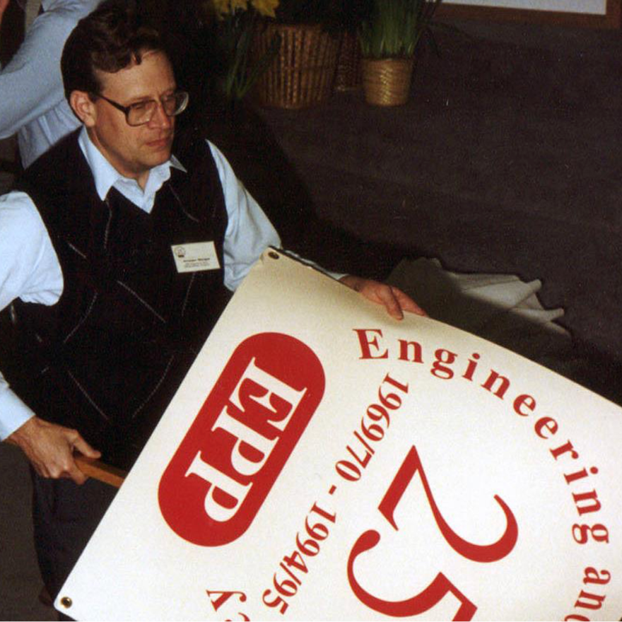 granger with an "EPP 25" sign
